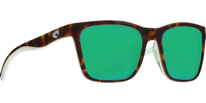 Shiny Tortoise/White/Seafoam Crystal Frame Green Mirror 580P