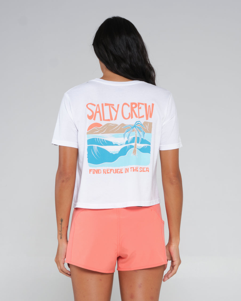 POSTCARD CROP TEE